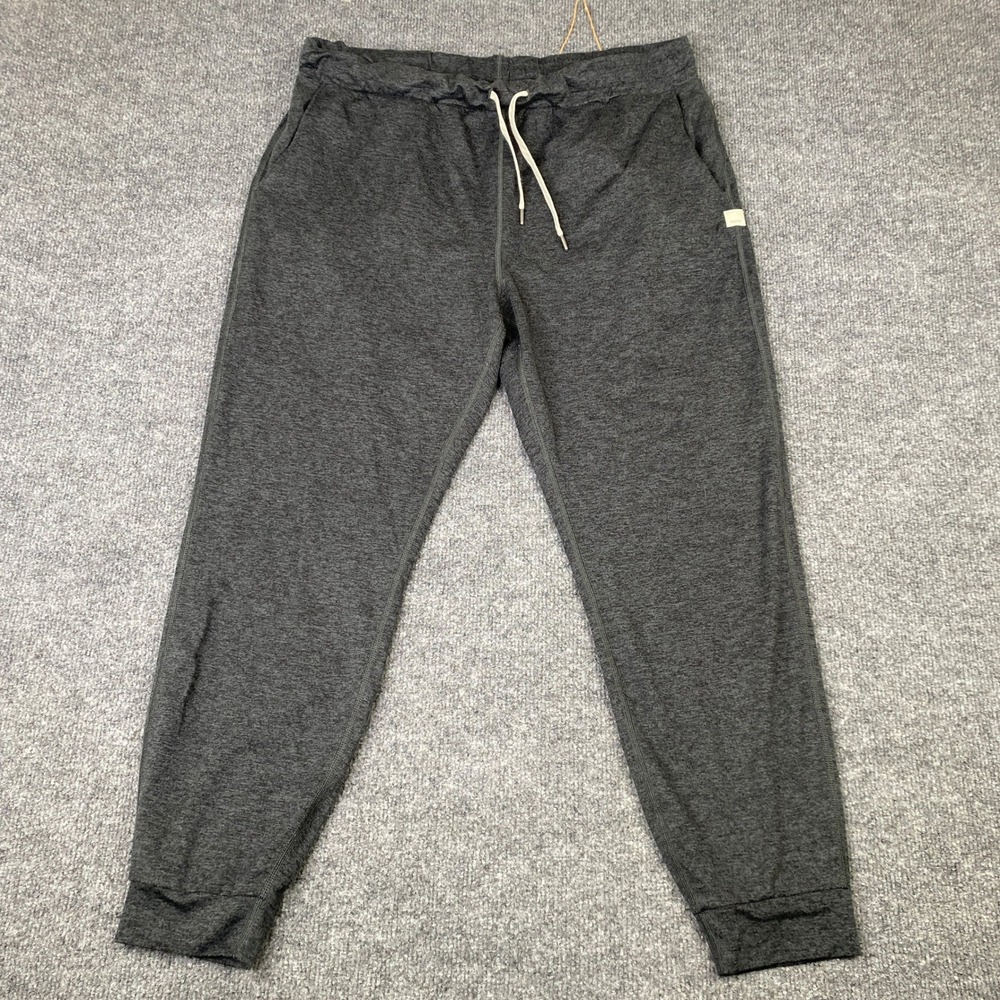 Vuori Performance Joggers Womens Large Heather Charcoal Gray VW303 Yoga Pants